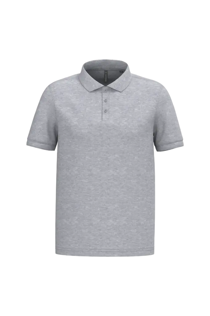 PS_K254-2_OXFORDGREY - Hidalgo-werbeartikel Piqué-herenpolo korte mouwen, oxford grey — productfoto 51