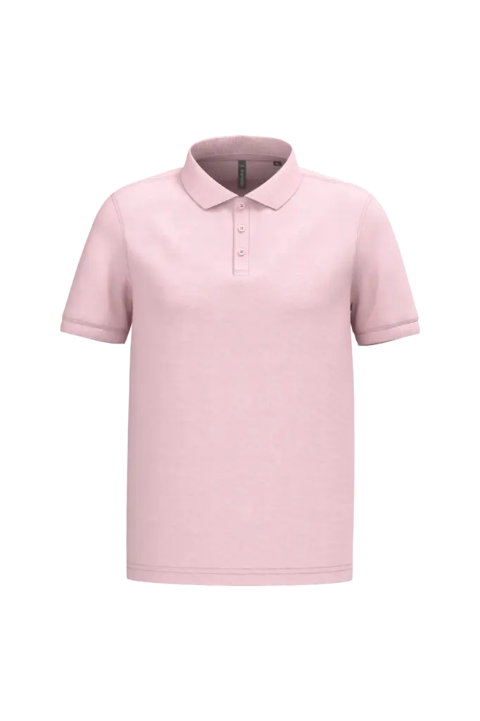 PS_K254-2_PALEPINK - Hidalgo-werbeartikel Piqué-herenpolo korte mouwen, pale pink — productfoto 54