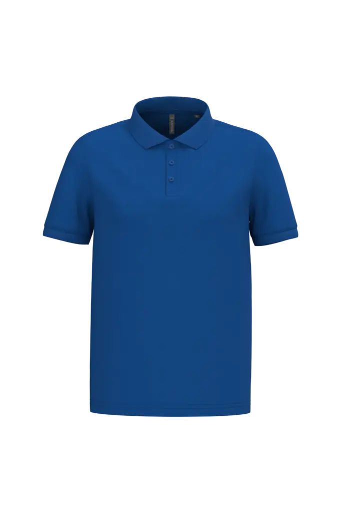 PS_K254_ROYALBLUE - Hidalgo-werbeartikel Piqué-herenpolo korte mouwen, royal blue — productfoto 63
