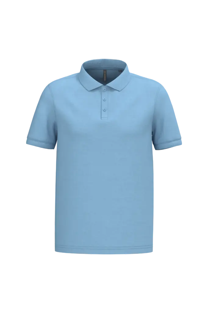 PS_K254-2_SKYBLUE - Hidalgo-werbeartikel Piqué-herenpolo korte mouwen, sky blue — productfoto 66
