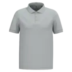 PS_K254-2_SNOWGREY - Hidalgo-werbeartikel Piqué-herenpolo korte mouwen, snow grey — productfoto 69