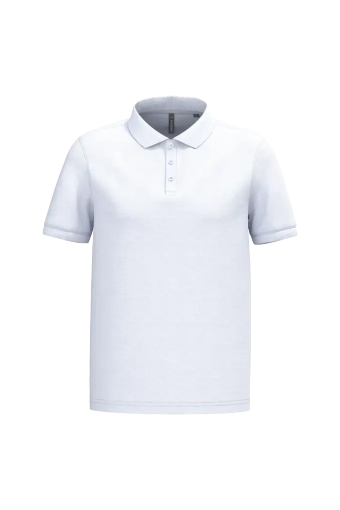 PS_K254-2_WHITE - Hidalgo-werbeartikel Piqué-herenpolo korte mouwen, white — productfoto 78
