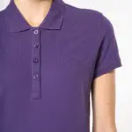 Piqué-damespolo korte mouwen — productfoto 3