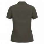 Piqué-damespolo korte mouwen, dark khaki — productfoto 20