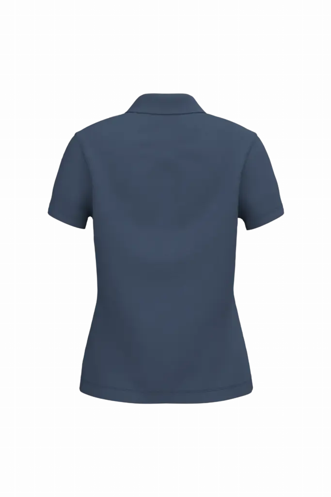 Piqué-damespolo korte mouwen, deep blue — productfoto 23