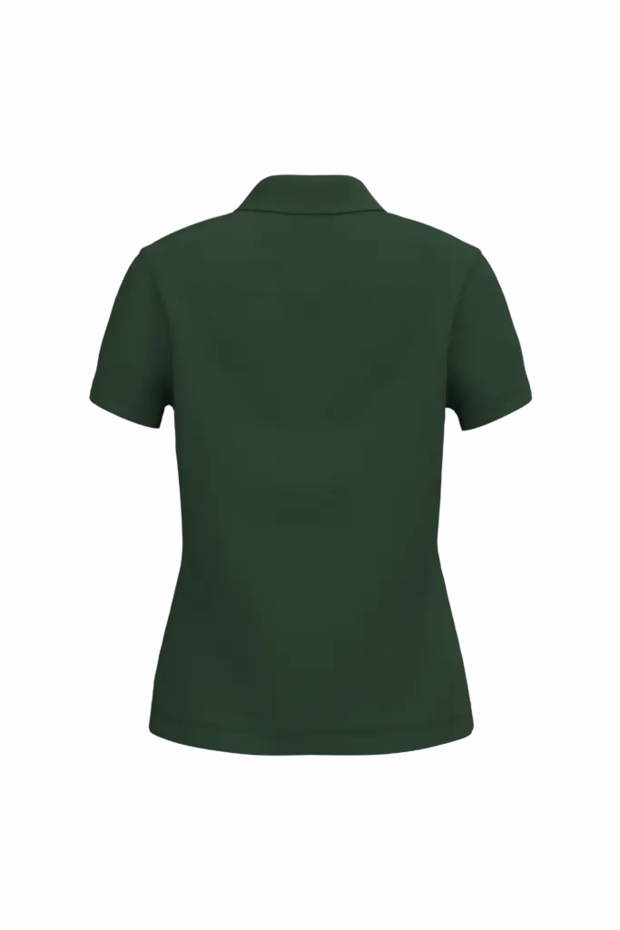 Piqué-damespolo korte mouwen, forest green — productfoto 26