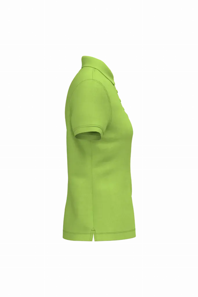 Piqué-damespolo korte mouwen, lime — productfoto 39