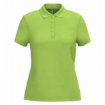 Piqué-damespolo korte mouwen, lime — productfoto 40