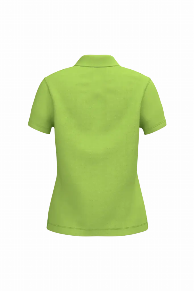 Piqué-damespolo korte mouwen, lime — productfoto 41