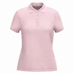 Piqué-damespolo korte mouwen, pale pink — productfoto 52