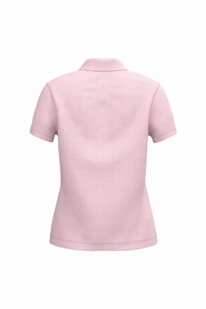 Piqué-damespolo korte mouwen, pale pink — productfoto 53