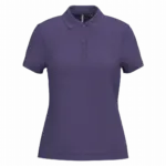 Piqué-damespolo korte mouwen, purple — productfoto 55