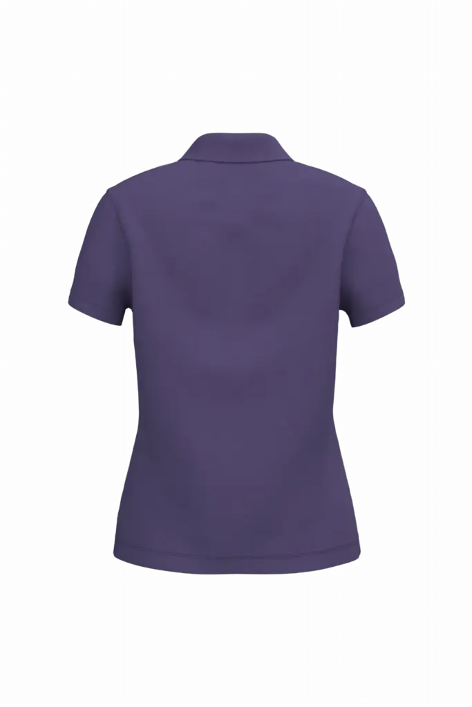 Piqué-damespolo korte mouwen, purple — productfoto 56