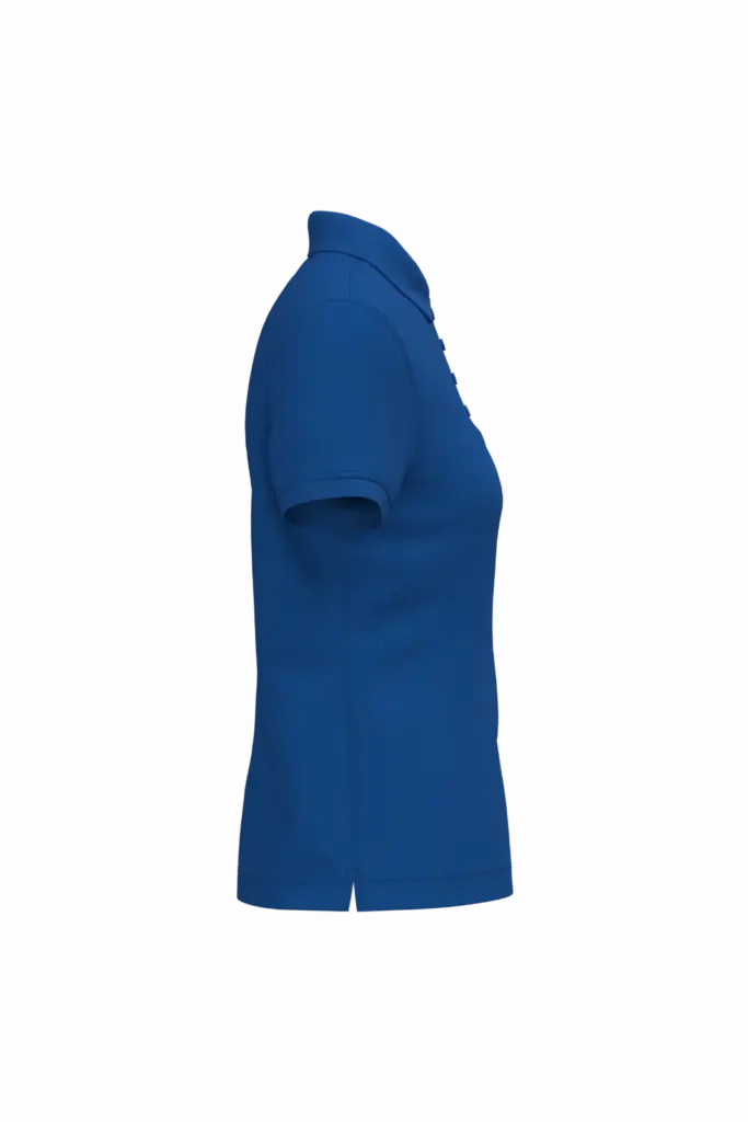 Piqué-damespolo korte mouwen, royal blue — productfoto 60