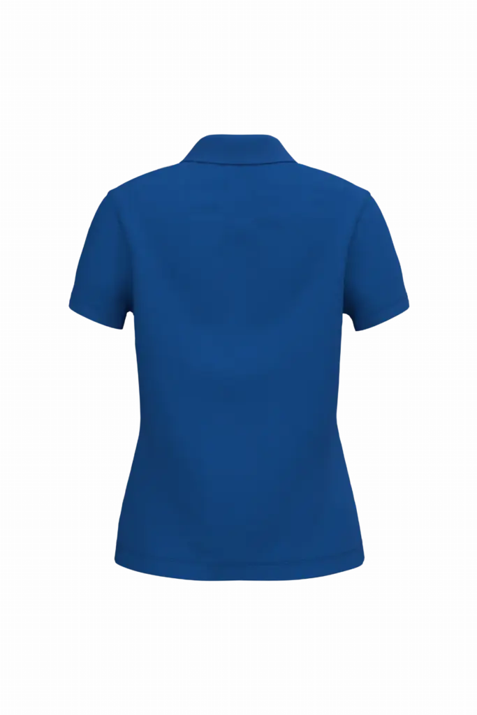 Piqué-damespolo korte mouwen, royal blue — productfoto 62
