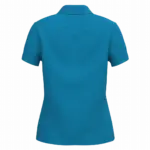 Piqué-damespolo korte mouwen, tropical blue — productfoto 71