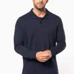 Piqué-herenpolo lange mouwen