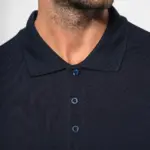 Piqué-herenpolo lange mouwen — productfoto 3