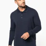 Piqué-herenpolo lange mouwen — productfoto 6