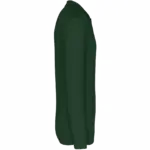 Piqué-herenpolo lange mouwen, forest green — productfoto 12