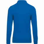 Piqué-herenpolo lange mouwen, light royal blue — productfoto 23