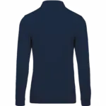 Piqué-herenpolo lange mouwen, navy — productfoto 26