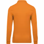Piqué-herenpolo lange mouwen, orange — productfoto 29