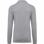 Piqué-herenpolo lange mouwen, oxford grey — productfoto 32