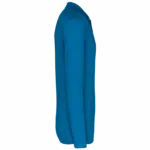 Piqué-herenpolo lange mouwen, tropical blue — productfoto 39