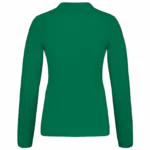 Piqué-damespolo lange mouwen, kelly green — productfoto 22