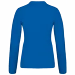 Piqué-damespolo lange mouwen, light royal blue — productfoto 25