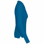 Piqué-damespolo lange mouwen, tropical blue — productfoto 41