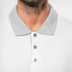 Piqué-herenpolo tweekleurig — productfoto 3