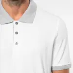 Piqué-herenpolo tweekleurig — productfoto 4
