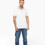 Piqué-herenpolo tweekleurig — productfoto 5