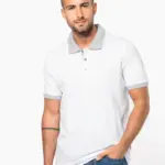 Piqué-herenpolo tweekleurig — productfoto 6