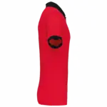 Piqué-herenpolo tweekleurig, red / black — productfoto 16