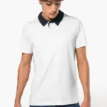 Tweekleurige herenpolo jersey — productfoto 5