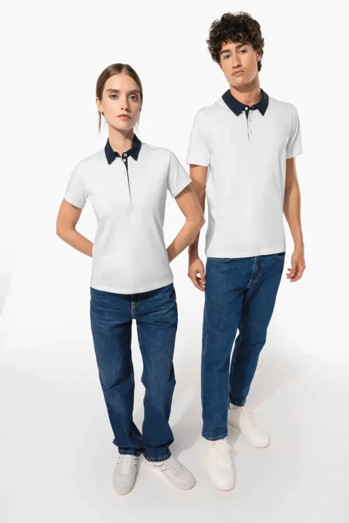 K260-K261_2026 - Hidalgo-werbeartikel Tweekleurige herenpolo jersey — productfoto 8