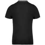 Tweekleurige herenpolo jersey, black / dark grey heather — productfoto 13