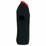 Tweekleurige herenpolo jersey, black / red — productfoto 14