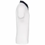 Tweekleurige herenpolo jersey, white / navy — productfoto 26
