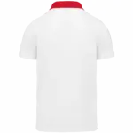 Tweekleurige herenpolo jersey, white / red — productfoto 31