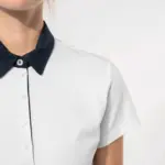 Tweekleurige damespolo jersey — productfoto 2