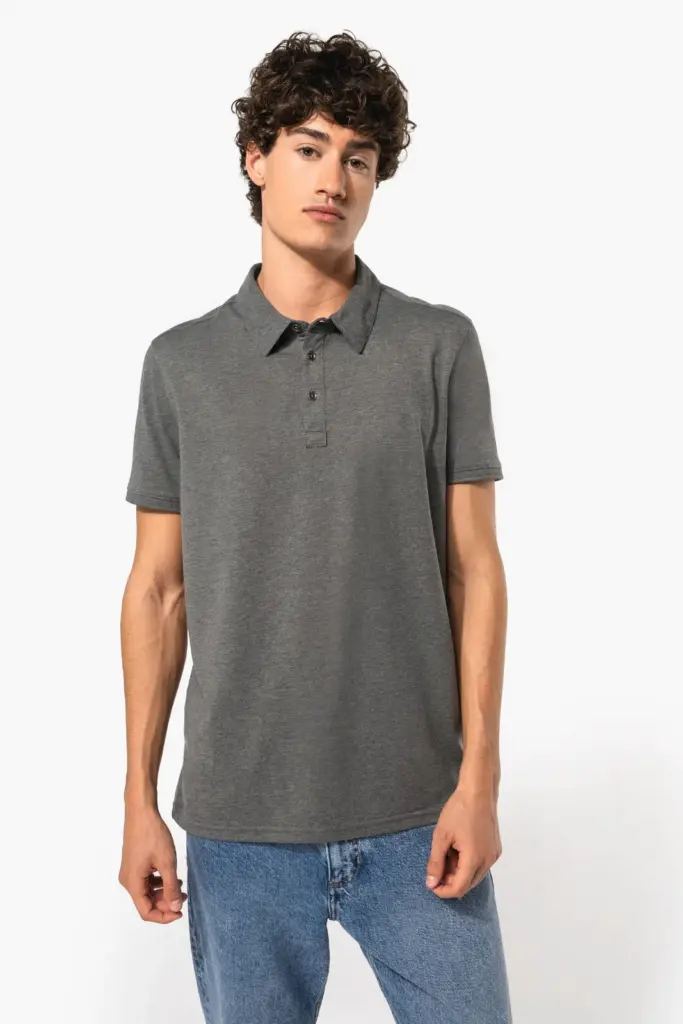 Herenpolo korte mouwen van jersey