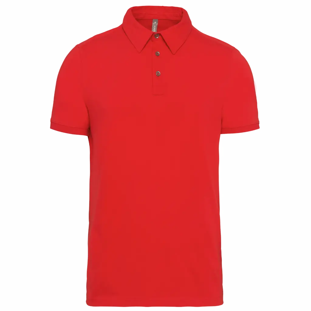 PS_K262_RED - Hidalgo-werbeartikel Herenpolo korte mouwen van jersey — productfoto 35