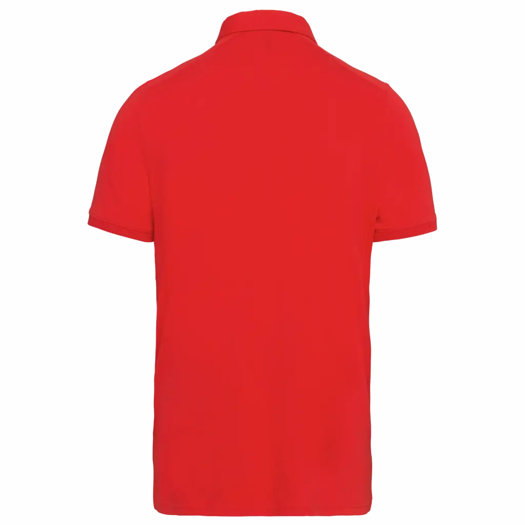 PS_K262-B_RED - Hidalgo-werbeartikel Herenpolo korte mouwen van jersey — productfoto 36