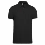 PS_K262_BLACK - Hidalgo-werbeartikel Herenpolo korte mouwen van jersey, black — productfoto 14