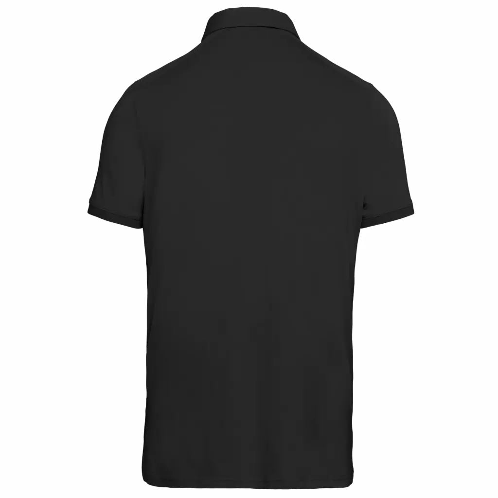 PS_K262-B_BLACK - Hidalgo-werbeartikel Herenpolo korte mouwen van jersey, black — productfoto 15