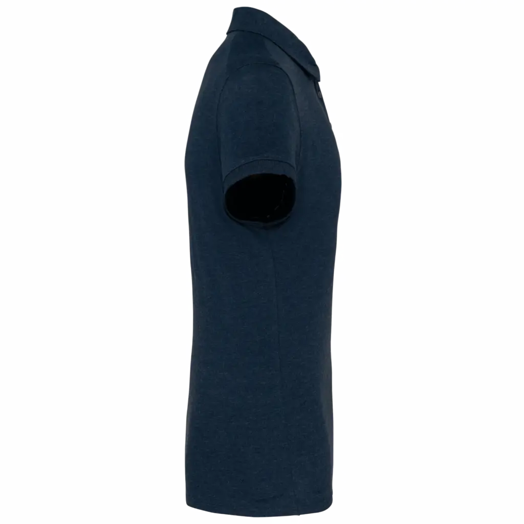 PS_K262-S_FRENCHNAVYHEATHER - Hidalgo-werbeartikel Herenpolo korte mouwen van jersey, french navy heather — productfoto 16